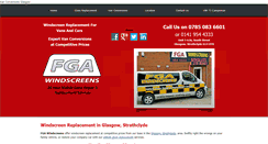 Desktop Screenshot of fgawindscreens.com